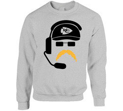 Andy Reid Kansas City Moustache Fan Sweater Crewneck Sweatshirt