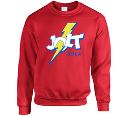 Jolt Cola First Carbonated Energy Drink Favorite Cola Sweater Crewneck Sweatshirt