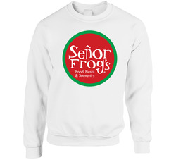 Senor Frog's Fiesta Mexican Grill Food Restaurant Store Logo Sweater Crewneck Sweatshirt