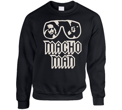 Macho Man Randy Savage Wrestling Retro Sweater Crewneck Sweatshirt