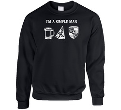 Porsche Simple Man Beer Pizza Logo Driving Fan Sweater Crewneck Sweatshirt
