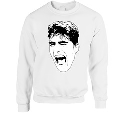 Luka Garza Big Head Mouth Open University Of Iowa Basketball Fan Sweater Crewneck Sweatshirt