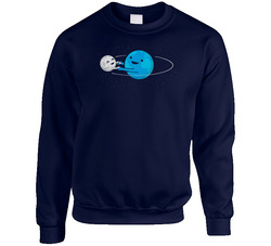 Moon Earth Being Around You Community Abed Funny Tv Show Sweater Crewneck Sweatshirt