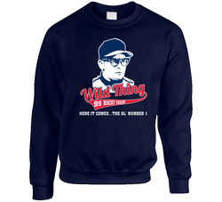 Ricky Vaughn Wild Thing Here It Comes Major League Movie Fan Sweater Crewneck Sweatshirt