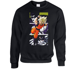 Dragon Ball Z Goku Piccolo Freeza Cell Sweater Crewneck Sweatshirt