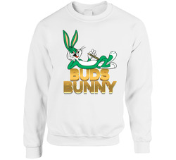 Buds Bunny Stoner Pot Weed Smoke Looney Tunes Parody Sweater Crewneck Sweatshirt