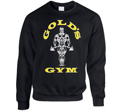 Gold Gym Workout Fitness Sweater Crewneck Sweatshirt