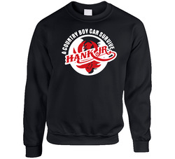 Hank Williams Jr Western Guitar Music Sweater Crewneck Sweatshirt
