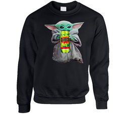Baby Yoda The Child Mandalorian Surge Soda Pop Drink Sweater Crewneck Sweatshirt