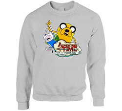 Adventure Time With Finn And Jake Cartoon Sweater Crewneck Sweatshirt