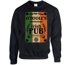 O'toole Irish Pub Sign Custom St Patricks Day Last Name Ireland Pride Sweater Crewneck Sweatshirt