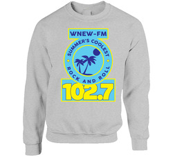 80s Screen Stars 102 7 Wnew Fm Summer Rock Roll Radio Music Sweater Crewneck Sweatshirt