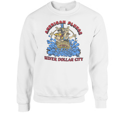 American Plunge Silver Dollar City Vintage Sweater Crewneck Sweatshirt