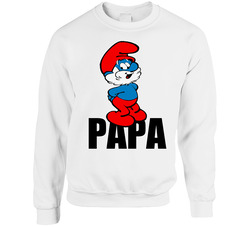 Papa Smurf Sweater Crewneck Sweatshirt