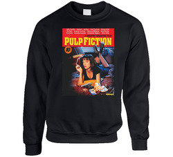 Pulp Fiction  Movie 90s Retro Movie Fan  Fan Sweater Crewneck Sweatshirt