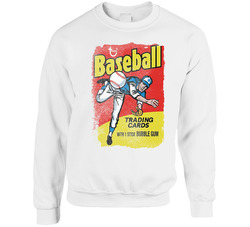 Topps Baseball Card Gum Sweater Crewneck Sweatshirt