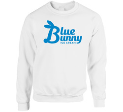 Blue Bunny Ice Cream Logo Sweater Crewneck Sweatshirt