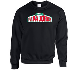 Papa John's Restaurant Foodie Tour Brand Logo Fan Sweater Crewneck Sweatshirt