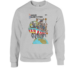 Harlem Globetrotters 1971 Basketball Sports Distressed Vintage Sweater Crewneck Sweatshirt