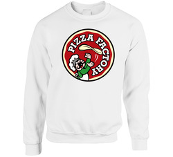 Pizza Factory Cool Pizzeria Restaurant Brand Logo Sweater Crewneck Sweatshirt