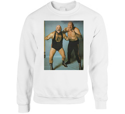 Mad Dog Vachon Baron Von Raschke Old School Pro Wrestling Duo Sweater Crewneck Sweatshirt