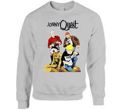 Jonny Quest Cool Retro Group Sweater Crewneck Sweatshirt