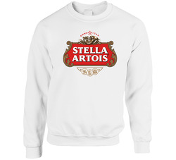 Stella Artois Cool Brewery Beer Alcohol Logo Sweater Crewneck Sweatshirt