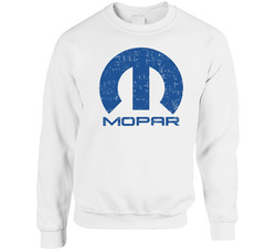 Mopar Automobile Car Truck Motorcycle Auto Parts Cool Distressed Style Brand Logo Emblem Sweater Crewneck Sweatshirt
