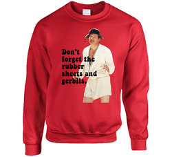 Rubber Sheets And Gerbils National Lampoons Christmas Vacation Quote Eddie Sweater Crewneck Sweatshirt