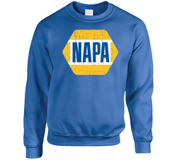 Napa Automobile Car Truck Motorcycle Auto Parts Cool Distressed Style Brand Logo Emblem Sweater Crewneck Sweatshirt