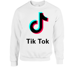 Tik Tok App Social Media Logo Halloween Sweater Crewneck Sweatshirt