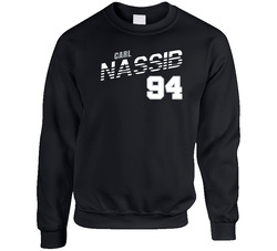 Carl Nassib 94 Favorite Player Las Vegas Football Fan Sweater Crewneck Sweatshirt