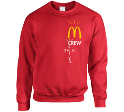 Mcdonalds Crew Cactus Jack Celeb Collaboration Food Sweater Crewneck Sweatshirt
