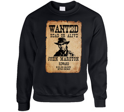 Red Dead Redemtion 2 Wanted Poster Video Game Sweater Crewneck Sweatshirt
