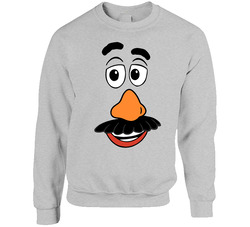 Mr Potato Head Face Couples Halloween Costume Sweater Crewneck Sweatshirt