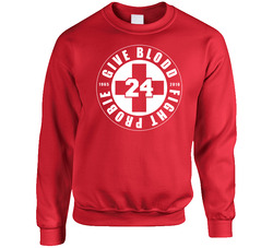 Give Blood Fight Probie Bob Probert Sweater Crewneck Sweatshirt