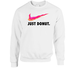 Just Donut Funny Simpsons Cartoon Just Do It Logo Sweater Crewneck Sweatshirt