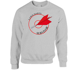 Funny Retro Lawn Darts Survivor Sweater Crewneck Sweatshirt