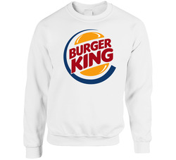 Burger King Fast Food Logo Sweater Crewneck Sweatshirt