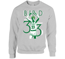 Larry Bird 33 Basketball Sweater Crewneck Sweatshirt