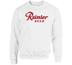 1970's Seattle Rainier Beer Logo Label Retro Classic Sweater Crewneck Sweatshirt