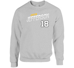 Justin Jefferson 18 Favorite Player Fan Sweater Crewneck Sweatshirt