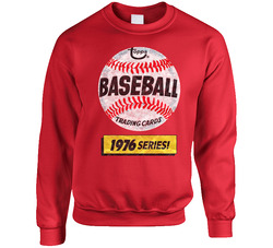 Topps Pro Baseball Bubble Gum Stickers Sweater Crewneck Sweatshirt