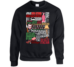 A Christmas Story Funny Holiday Movie Quote Mashup Cool Xmas Gift Sweater Crewneck Sweatshirt
