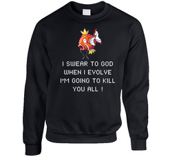 Pokemon Magikarp Evolution Funny Sweater Crewneck Sweatshirt
