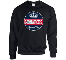 Kansas City Monarchs Negro Baseball League Team Retro Sweater Crewneck Sweatshirt