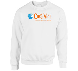Costa Vida Fresh Mexican Grill Food Restaurant Logo Sweater Crewneck Sweatshirt