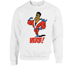Verb Schoolhouse Rock Kids 70s 80s Tv Show Sweater Crewneck Sweatshirt