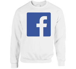 Facebook Logo Symbol Sweater Crewneck Sweatshirt