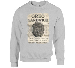 Vintage Oreo  Food Sweater Crewneck Sweatshirt